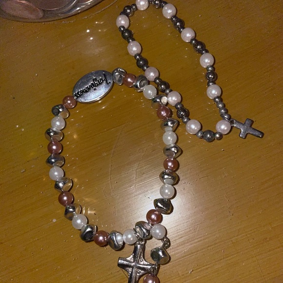 2 pearl beaded stretchy bracelets - Picture 1 of 1